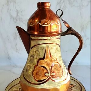 Vintage Copper Tea/Water Pitcher